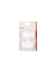 TERMINALES ESFERA BARRA CORTINA BLANCO IDEAS WOOD 2UD 2