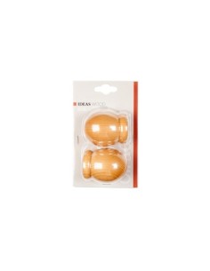 TERMINAL ESFERA HAYA PARA BARRA CORTINA 28MM 2UDS 2