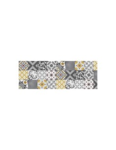 ALFOMBRA CROMA PATCH GRIS-ÁMBAR 50X110CM