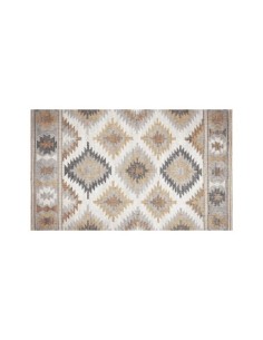 ALFOMBRA CROMA KILIM GRISES 45X75CM ANTIFATIGA