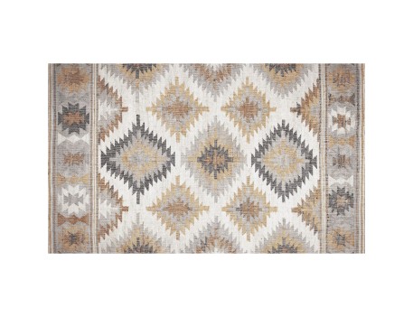 ALFOMBRA CROMA KILIM GRISES 45X75CM ANTIFATIGA