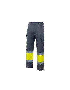 PANTALÓN ALTA VISIBILIDAD GRIS/AMARILLO FLUOR
