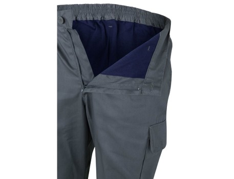 PANTALÓN ALTA VISIBILIDAD GRIS/AMARILLO FLUOR