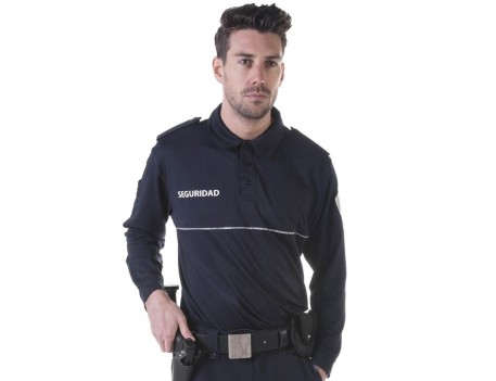 POLO MANGA LARGA ELITE DRY COOL MARINO