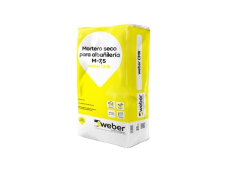 MORTERO SECO M-7.5 WEBER CMK GRIS 25KG