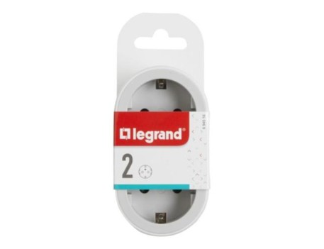 ADAPTADOR DOBLE 2X2P+T 16A FRONTAL BLANCO
