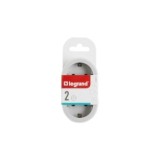 ADAPTADOR DOBLE 2X2P+T 16A FRONTAL BLANCO