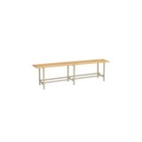 BANCO VESTUARIO MADERA Y METAL 2000MM DESMONTADO