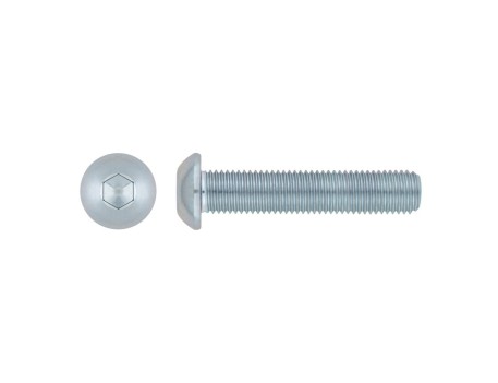 TORNILLO ALLEN CABEZA REDONDA ZINCADO M8X30MM