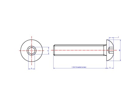 TORNILLO ALLEN CABEZA REDONDA ZINCADO M5X16