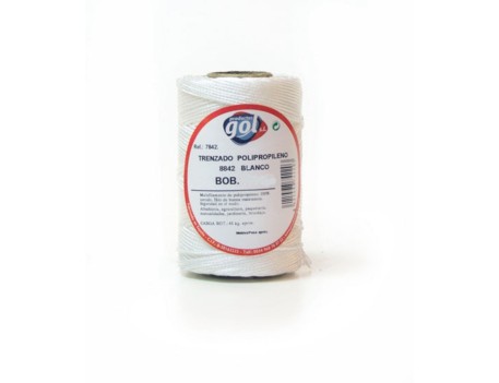 CORDEL TRENZADO ALBAÑIL BLANCO BOBINA 50M