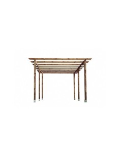 PÉRGOLA RECTANGULAR BEMUS 4X3.6M MADERA PEFC