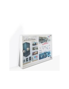 TABLÓN ANUNCIOS DISEÑO-10 H 46X35CM BLANCO