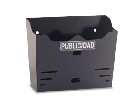 BANDEJA PUBLICIDAD 12 PORTAL NEGRA 360X255X100MM