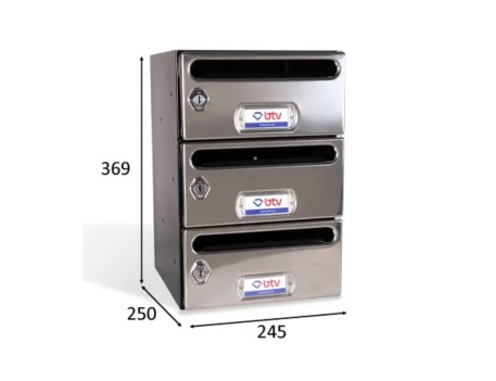 BUZÓN MERCURIO-6 GRUPO 3 INOX BRILLO BTV