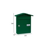 BUZÓN CHALET-1 ACERO PINTADO VERDE 2KG