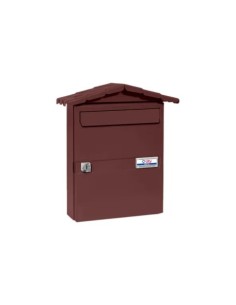 BUZÓN CHALET ACERO PINTADO MARRÓN TIERRA 2KG