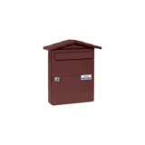 BUZÓN CHALET ACERO PINTADO MARRÓN TIERRA 2KG