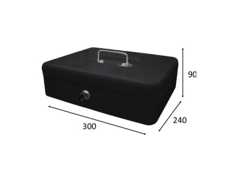 CAJA CAUDALES-14 NEGRA BTV 300X240X90MM ACERO