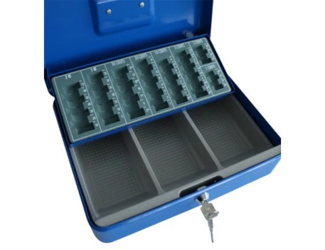CAJA CAUDALES-14 AZUL BTV 300X240X90MM ACERO