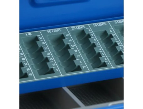 CAJA CAUDALES-14 AZUL BTV 300X240X90MM ACERO