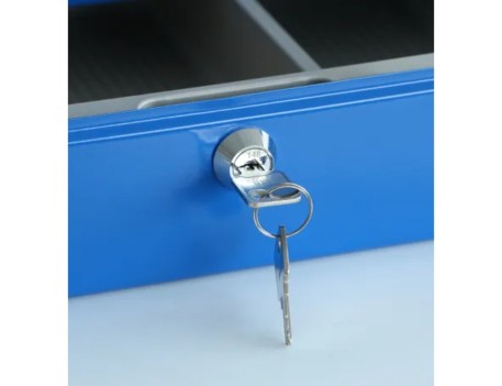 CAJA CAUDALES-14 AZUL BTV 300X240X90MM ACERO