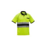 POLO FORTE MANGA CORTA AMARILLO-NEGRO AV