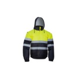 CAZADORA BOMBER AV BICOLOR AMARILLO/MARINO