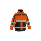 PARKA FORTE BICOLOR AV NARANJA/NEGRO
