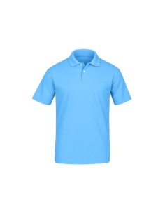 POLO MANGA CORTA COLOR CELESTE